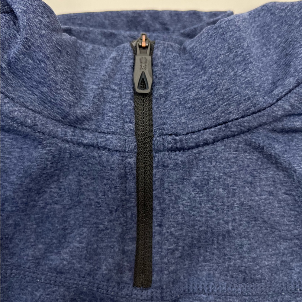 Spyder Active 1/4 Zip Performance Blue Pullover, … - image 8